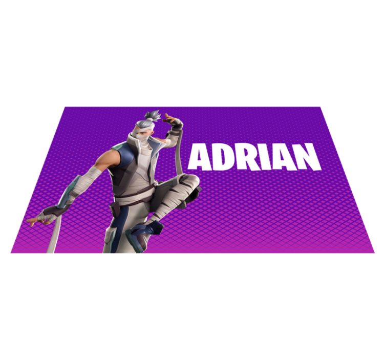 tapis vinyle chambre Jeu vidéo ninja boy - TenStickers