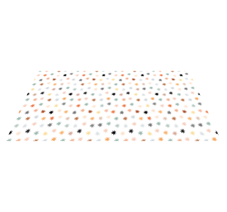 Tapis vinyle étoile motif étoilé coloré - TenStickers