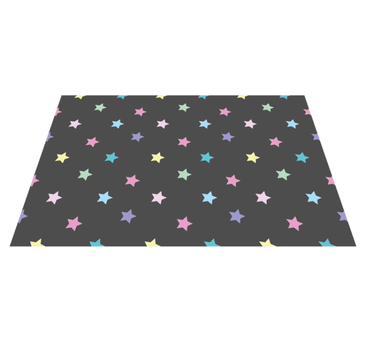 Tapis vinyle étoile motif coloré pour enfants - TenStickers