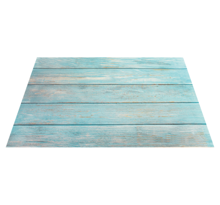 Tapis vinyle moderne vinylee bois bleu - TenStickers