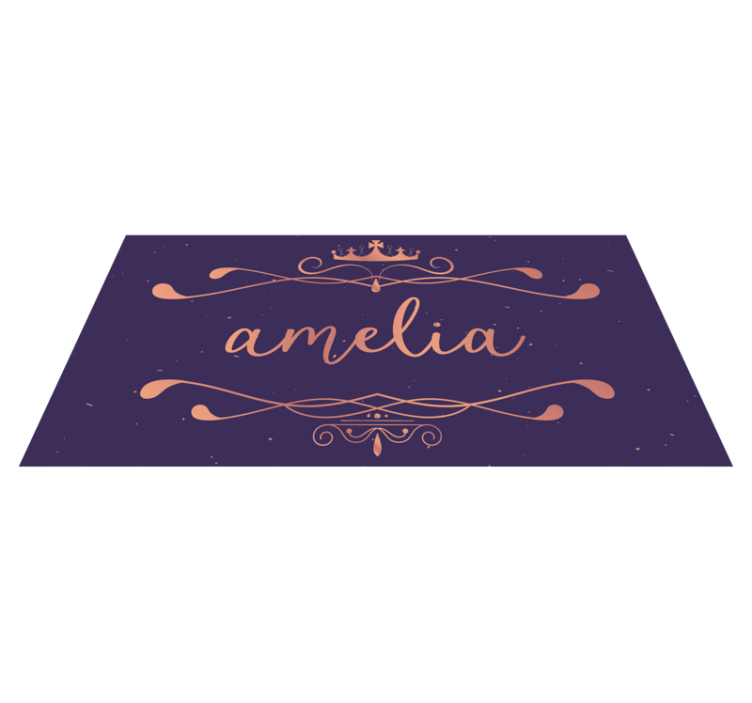 Tapis vinyle personnalisé avec nom personnalisé - TenStickers