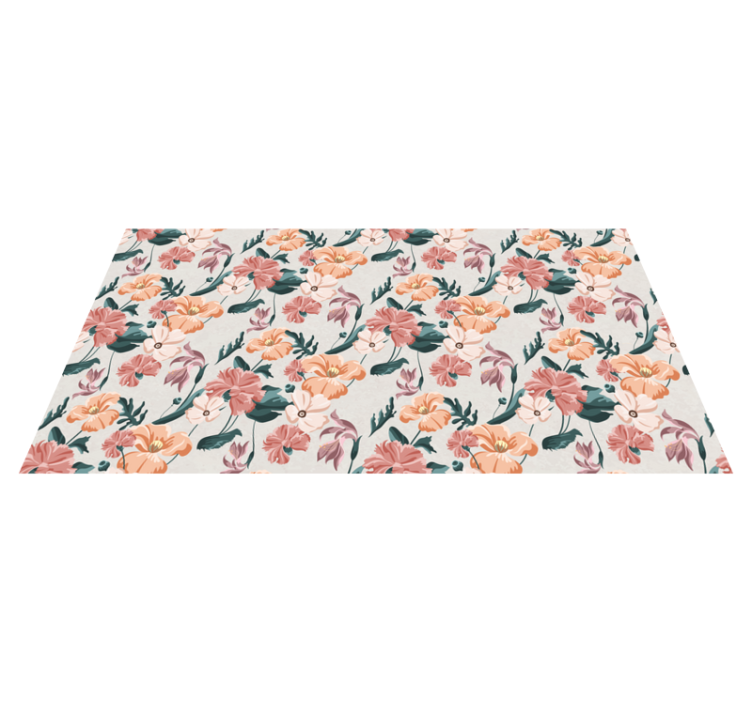 Tapis vinyle plantes joie botanique - TenStickers