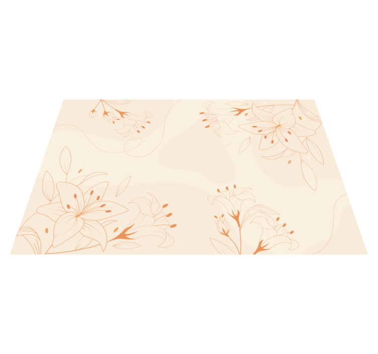 Tapis vinyle plantes composante botanique élégante - TenStickers