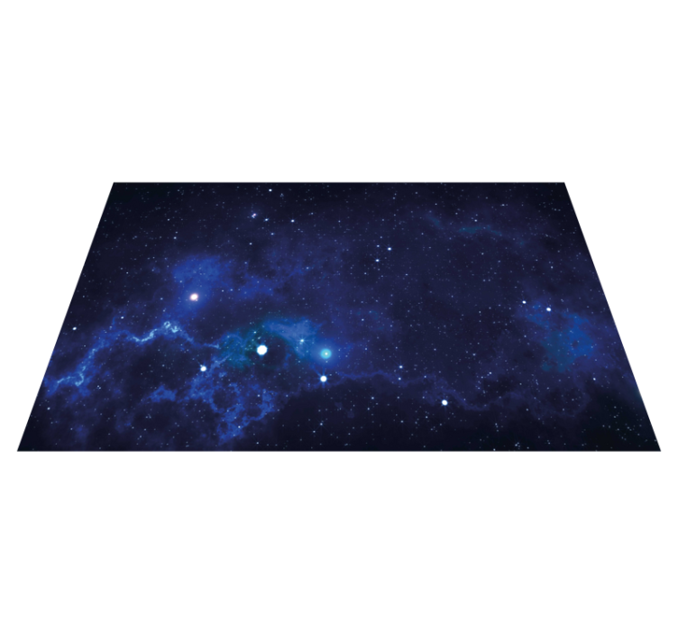 Tapis vinyle étoile scène de nébuleuse cosmique - TenStickers