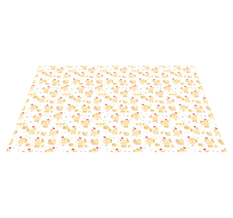 Tapis vinyle pour enfants motif de poussin mignon - TenStickers