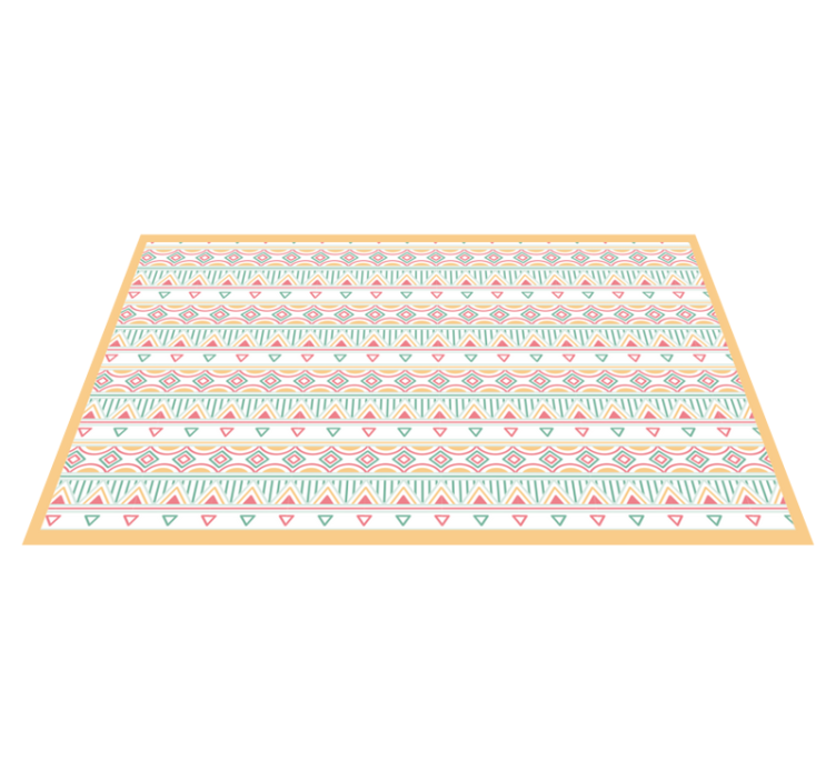Tapis vinyle éthnique rayures à motifs colorés - TenStickers