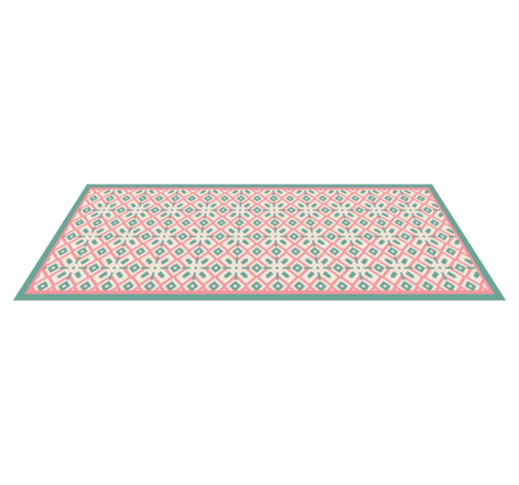 Tapis vinyle géométrique idée géométrique vibrante - TenStickers