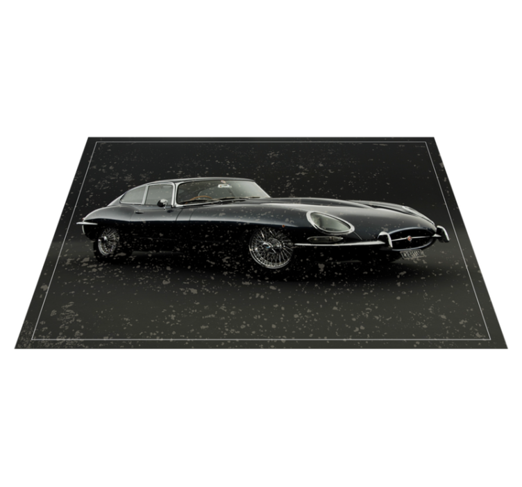 Tapis vinyle retro Jaguar type e - TenStickers