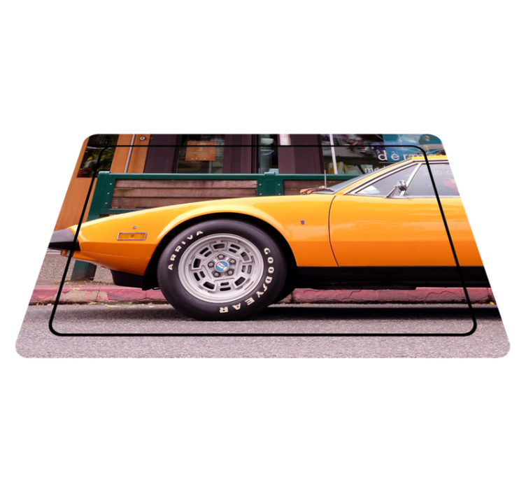 Tapis vinyle retro Detomaso pantera - TenStickers