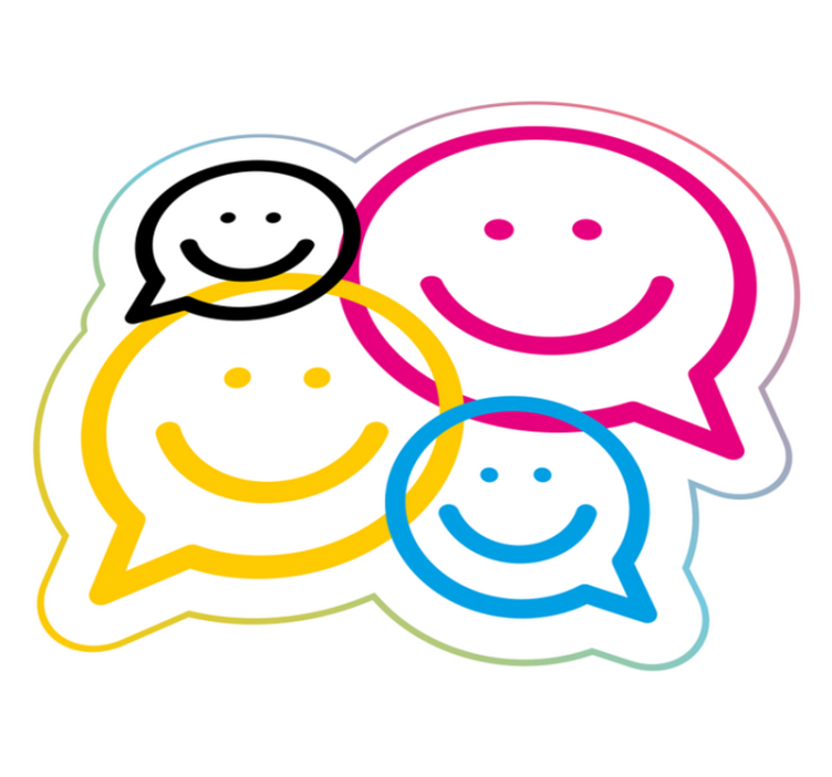 Tapis vinyle ado collection de smileys - TenStickers