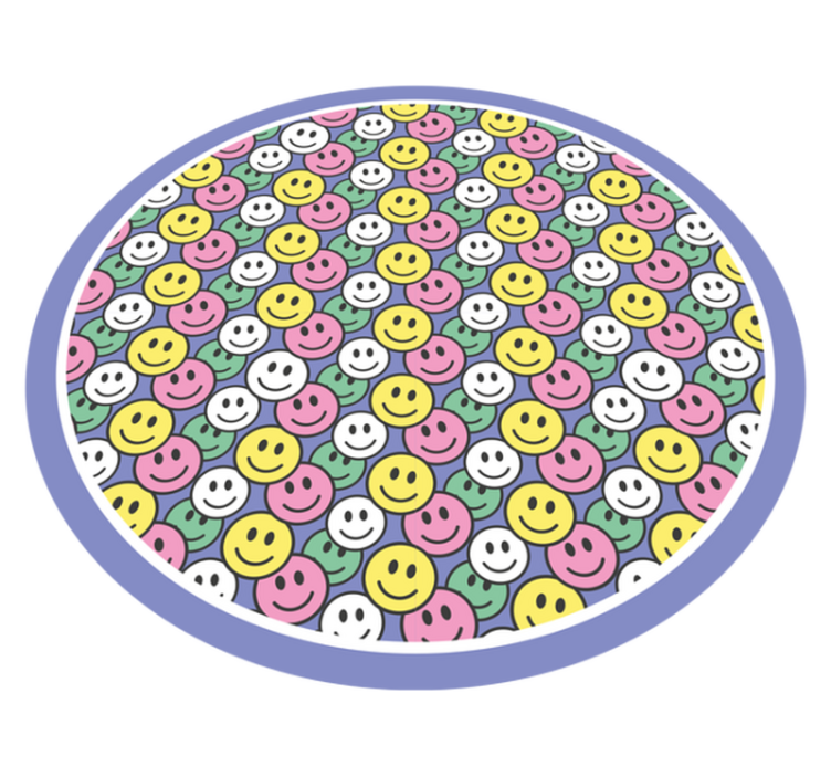 Tapis vinyle autres tapis visages souriants heureux - TenStickers