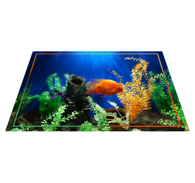 Tapis vinyle animal Vie d'aquarium - TenStickers