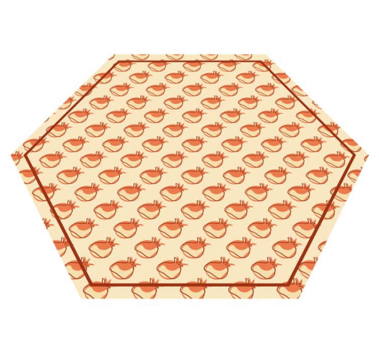 Tapis vinyle cuisine vinylee de griffonnage avec grenade - TenStickers