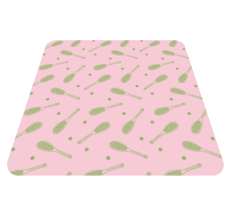Tapis vinyle jeux modèle de raquette - TenStickers