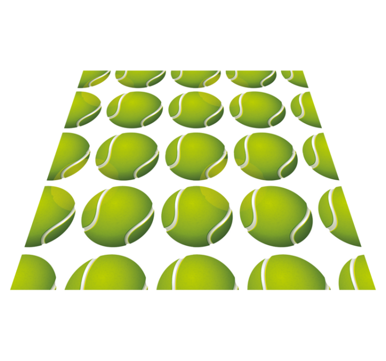 Tapis vinyle jeux motif de balle de tennis - TenStickers