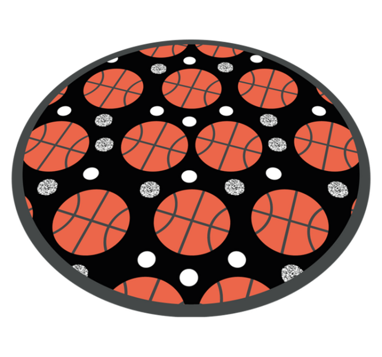 Tapis vinyle jeux ballons de basket - TenStickers