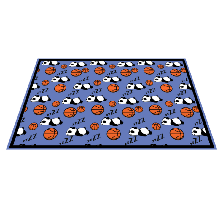 Tapis vinyle autres tapis sports de panda endormi - TenStickers