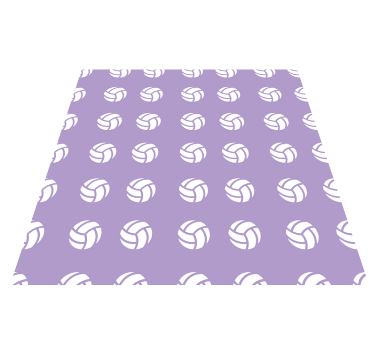Tapis vinyle jeux motif de volley-ball violet - TenStickers