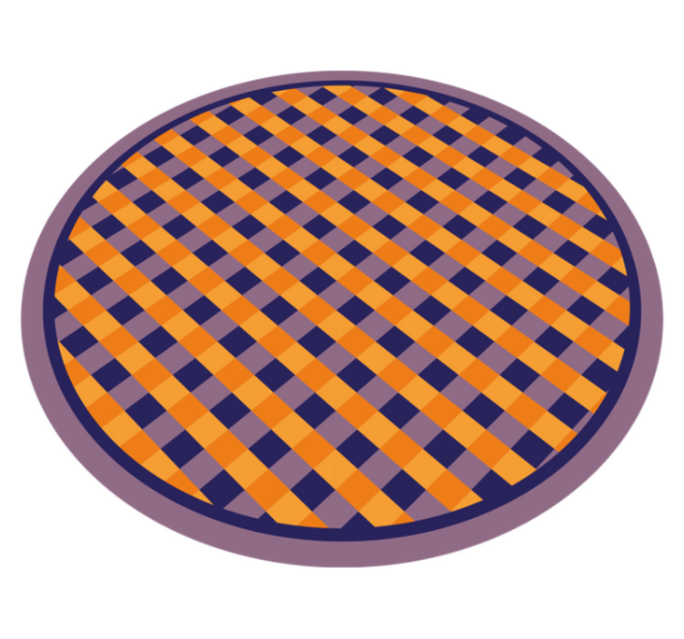 Tapis vinyle rayures motif à carreaux audacieux - TenStickers