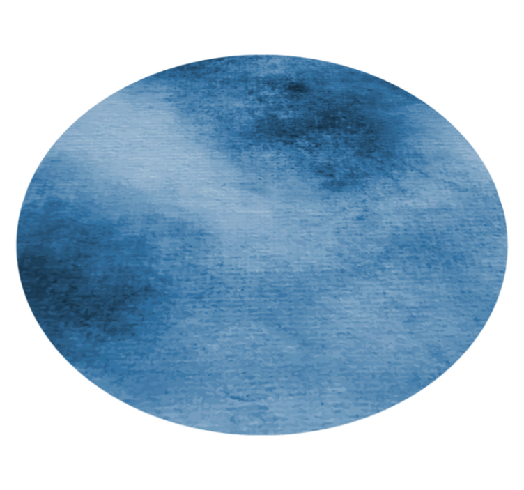 Tapis vinyle rond Aquarelle de texture bleue élégante - TenStickers