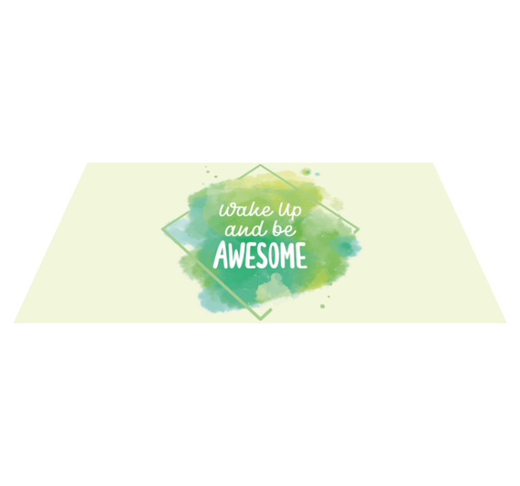 Tapis vinyle citation éveiller l'exceptionnel - TenStickers