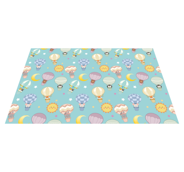 Tapis vinyle bébé air chaud fantaisiste - TenStickers