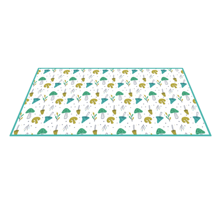 Tapis vinyle nature motif champignon ludique - TenStickers