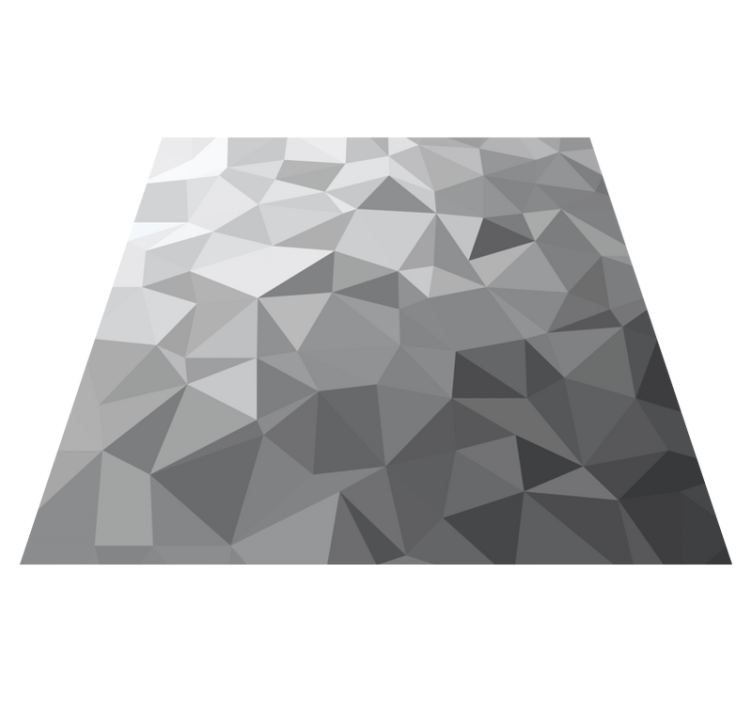 Tapis vinyle géométrique style gris dégradé - TenStickers