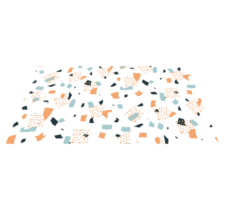 Tapis vinyle géométrique concept de formes abstraites - TenStickers