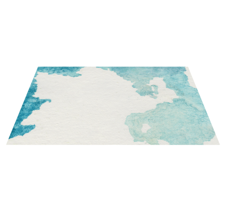 Tapis vinyle salle de bain effet aqua doux - TenStickers