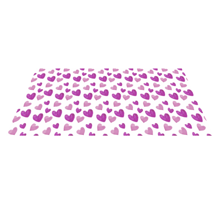 Tapis vinyle autres tapis motif de cœur ludique - TenStickers