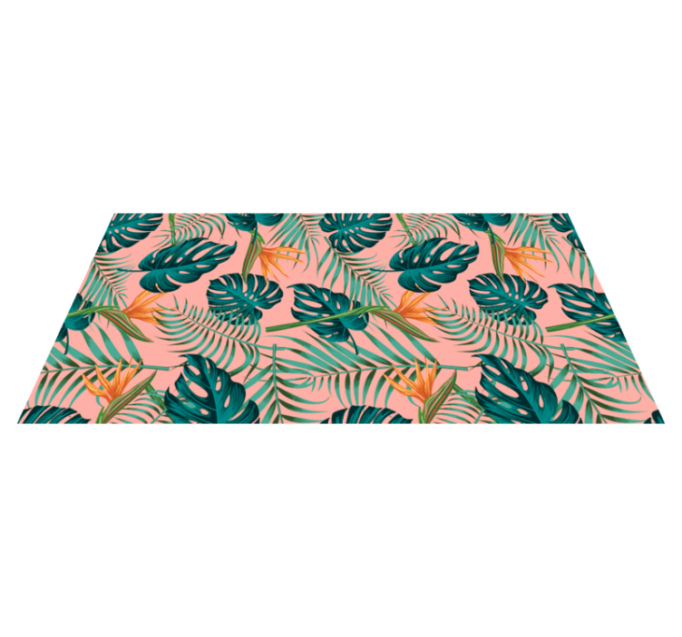 Tapis vinyle nature feuillage tropical décoratif - TenStickers