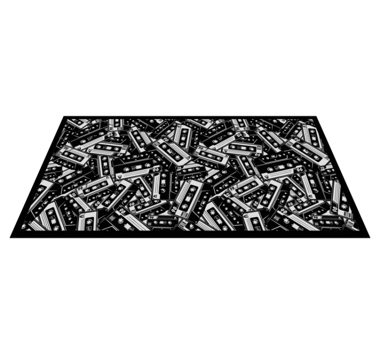 Tapis vinyle ado modèle de cassette rétro - TenStickers