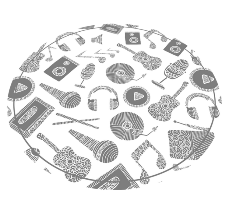 Tapis vinyle autres tapis modèles d'instruments de musique - TenStickers