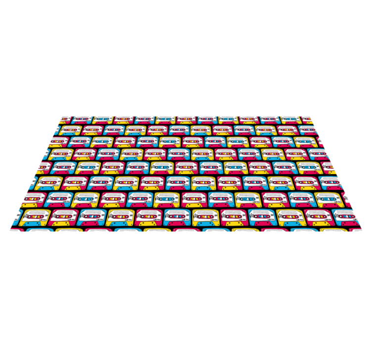 Tapis vinyle rectangulaire Mur de briques comme modèle avec casse - TenStickers