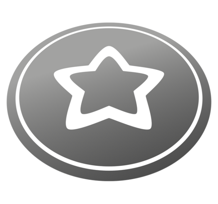 Tapis vinyle étoile motif gris élégant - TenStickers