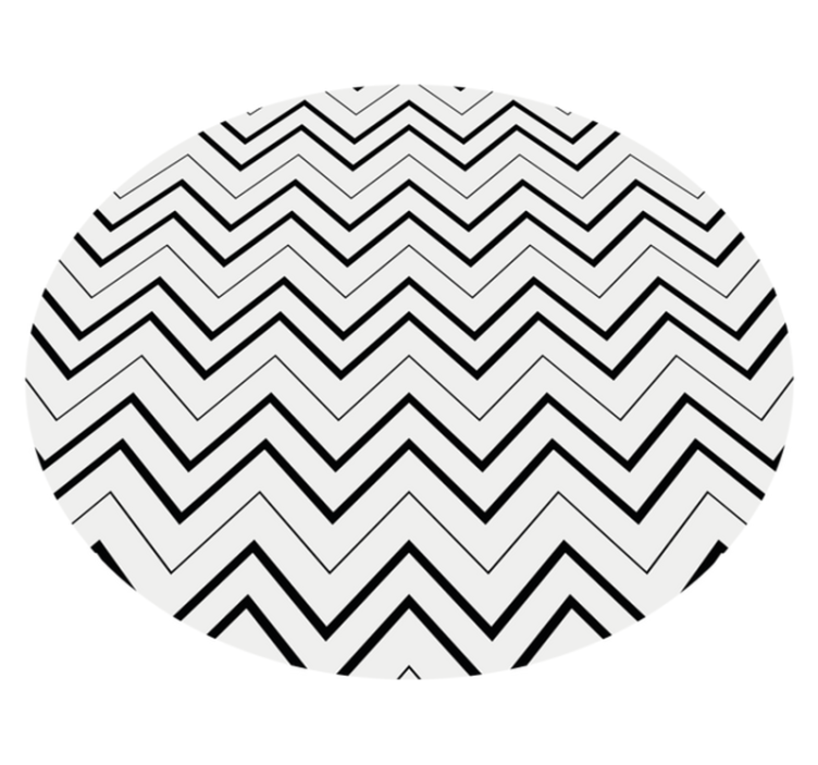 Tapis vinyle géométrique style chevrons - TenStickers