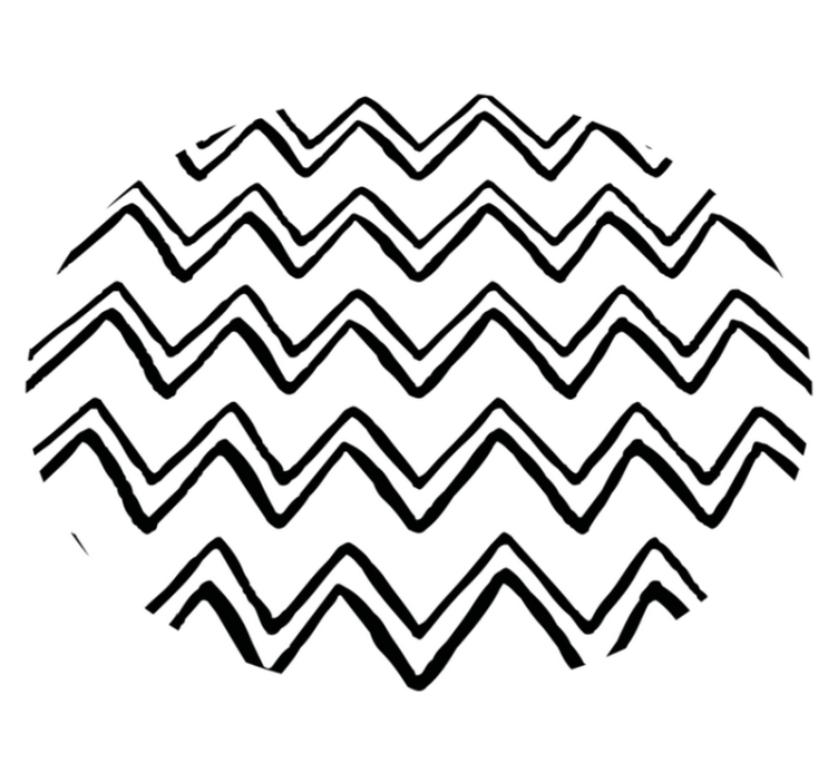 Tapis vinyle minimaliste motif abstrait ondulé - TenStickers