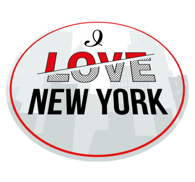 Tapis vinyle citation j'aime new york - TenStickers