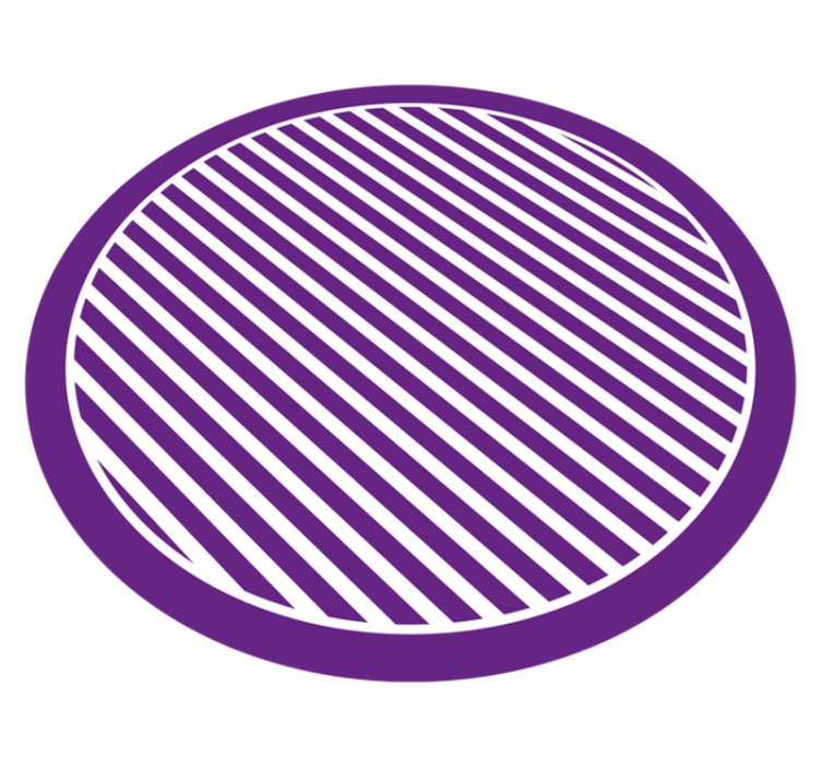 Tapis vinyle rayures cercle rayé violet - TenStickers