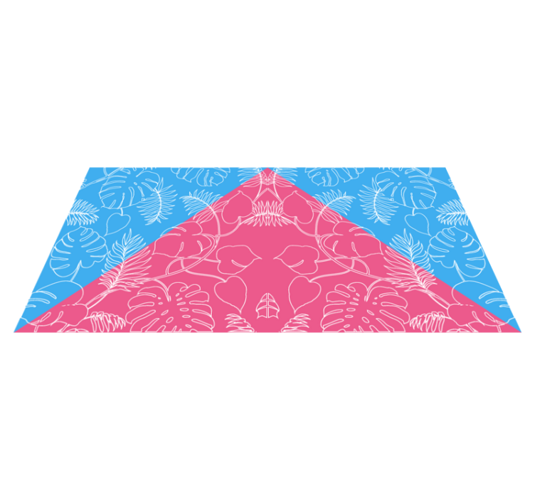 Tapis vinyle nature feuille tropicale - TenStickers