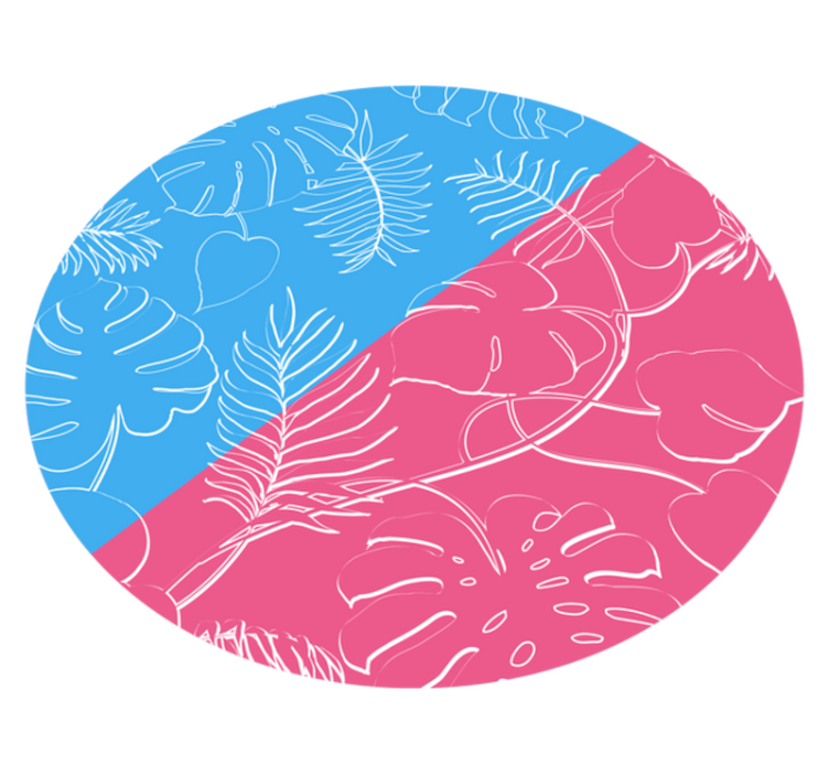 Tapis vinyle nature tropiques feuillus - TenStickers
