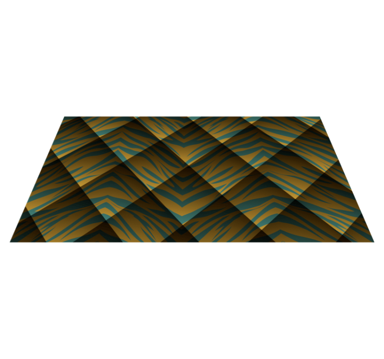 Tapis vinyle motif animal concept de rayures de tigre - TenStickers