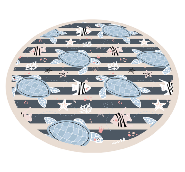 Tapis vinyle animal tortues sous-marines - TenStickers