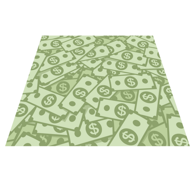 Tapis vinyle vintage modèle monétaire - TenStickers