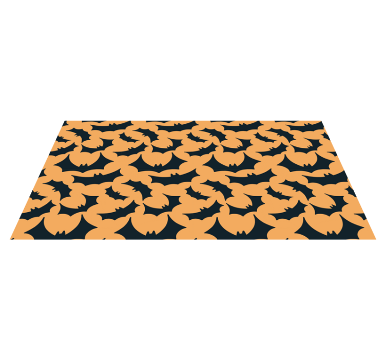 Tapis vinyle pour halloween imprimé motif chauve-souris - TenStickers