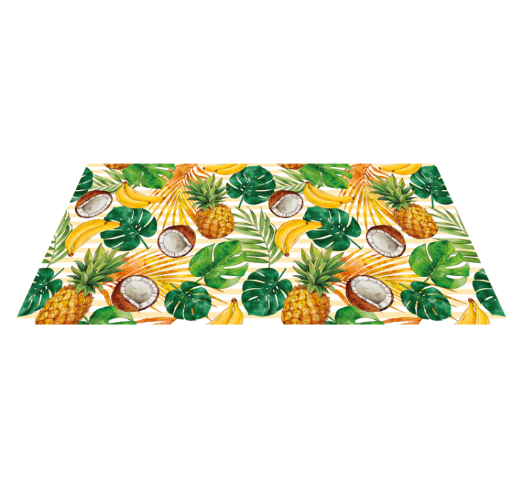 Tapis vinyle cuisine paradis des fruits tropicaux - TenStickers