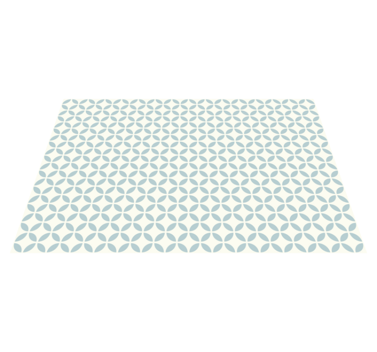 Tapis vinyle carreaux de ciment motif circulaire - TenStickers