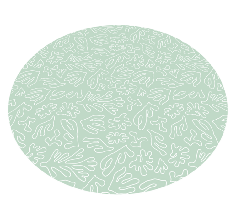 Tapis vinyle nature motifs feuillus - TenStickers
