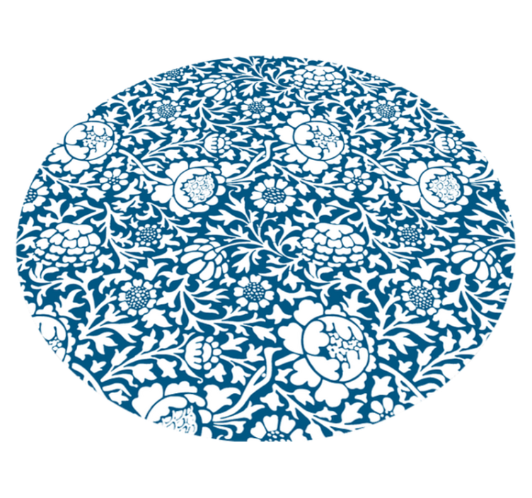 Tapis vinyle plantes style à motifs floraux - TenStickers